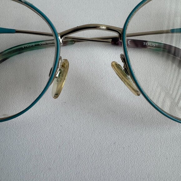 TOUS Teal Aviator Eyeglasses Frames Vintage Style main image 9